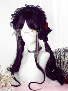 Black-purple Big Wavy Long Curly Hair Polaris Lolita Wigs