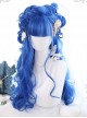 Blue Big Wavy Long Curly Hair Classic Lolita Wig