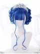 Blue Big Wavy Long Curly Hair Classic Lolita Wig