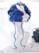 Blue Big Wavy Long Curly Hair Classic Lolita Wig