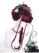 Tears Of Witch Series Dark Red Long Curly Hair Gothic Lolita Wigs