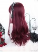 Tears Of Witch Series Dark Red Long Curly Hair Gothic Lolita Wigs