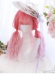 Cherry Blossom Wine Series Pink Gradient Long Curly Hair Sweet Lolita Wigs
