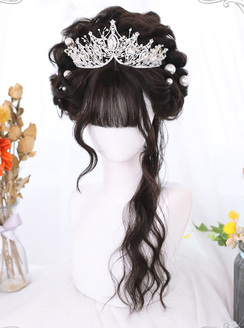 Multicolor Egg Roll Long Curly Hair Classic Lolita Wigs