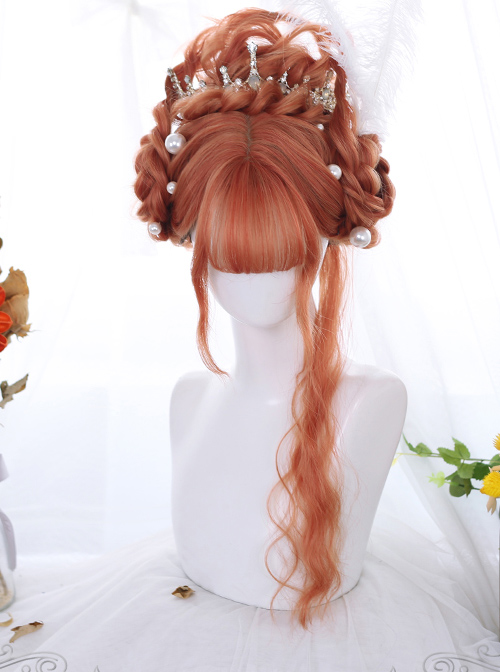 Multicolor Egg Roll Long Curly Hair Classic Lolita Wigs