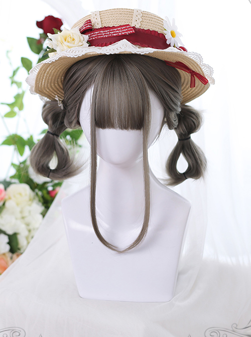 Layering Design Multicolor Medium Long Hair Classic Lolita Daily Wigs