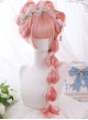 Peach Oolong Series Pink Long Curly Hair Sweet Lolita Wigs