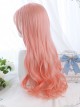 Peach Oolong Series Pink Long Curly Hair Sweet Lolita Wigs