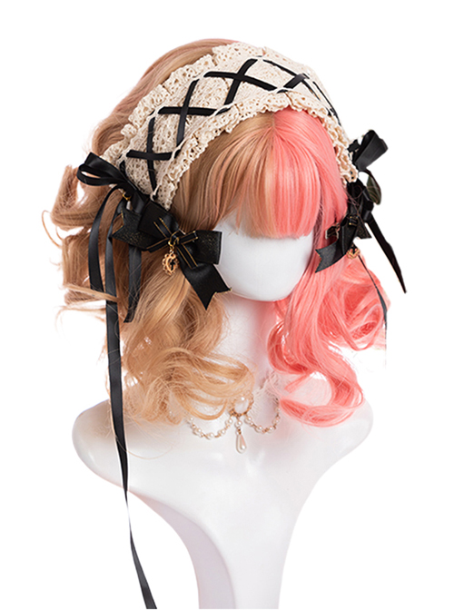 Double-colored Harajuku Style Short Curly Hair Sweet Lolita Wigs