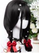 Natural Black Inner Buckle Long Curly Hair Classic Lolita Wigs