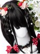 Natural Black Inner Buckle Long Curly Hair Classic Lolita Wigs