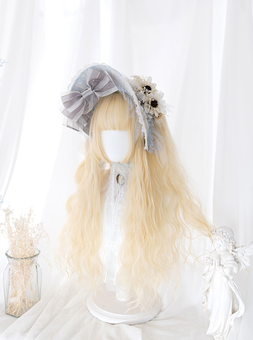 Cute Sheep Roll Long Curly Hair Sweet Lolita Wigs