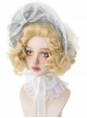 Golden Elegant Short Curly Hair Classic Lolita Wigs