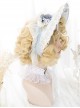 Golden Elegant Short Curly Hair Classic Lolita Wigs