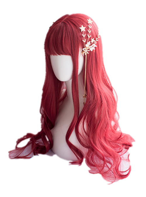 The Little Mermaid Red Long Curly Hair Classic Lolita Wigs