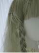 Tea Elves Gray Green Long Curly Hair Classic Lolita Wigs