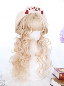 Wool Curl Medium Length Curly Hair Classic Lolita Wigs