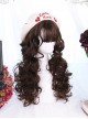 Wool Curl Medium Length Curly Hair Classic Lolita Wigs