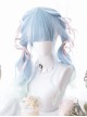 Sky Blue Gradient Long Curly Hair Classic Lolita Wigs