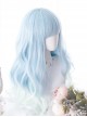 Sky Blue Gradient Long Curly Hair Classic Lolita Wigs