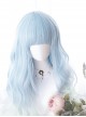 Sky Blue Gradient Long Curly Hair Classic Lolita Wigs