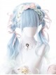 Sky Blue Gradient Long Curly Hair Classic Lolita Wigs