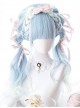 Sky Blue Gradient Long Curly Hair Classic Lolita Wigs