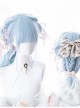 Sky Blue Gradient Long Curly Hair Classic Lolita Wigs