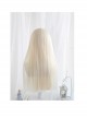 Milk White Long Straight Hair Classic Lolita Wigs