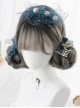 Gray Highlights Blue Gradient Long Curly Hair Classic Lolita Wigs