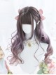 Astrological Girls Purple Gradient Long Curly Hair Classic Lolita Wigs