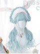 Water Blue Long Curly Hair Sweet Lolita Wigs