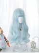 Water Blue Long Curly Hair Sweet Lolita Wigs