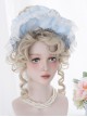 Golden High Coiled Long Curly Hair Tea Party Style Rococo Lolita Wigs