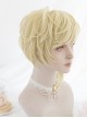 Light Mustard Color Handsome Short Hair Prince Gothic Lolita Wigs