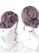 Black Gradient Purple Classic Lolita Long Curly Wigs