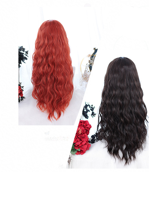 Noble Centre Parting Long Curly Classic Lolita Wigs