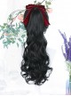 Single Long Curly Ponytail Plait Classic Lolita Medium Length Wigs