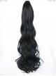 Single Long Curly Ponytail Plait Classic Lolita Medium Length Wigs