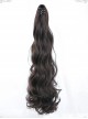 Single Long Curly Ponytail Plait Classic Lolita Medium Length Wigs