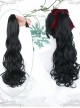 Single Long Curly Ponytail Plait Classic Lolita Medium Length Wigs