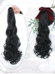 Single Long Curly Ponytail Plait Classic Lolita Medium Length Wigs