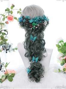 Gradient Centre Parting Wool-curly Long Wig Classic Lolita Wigs