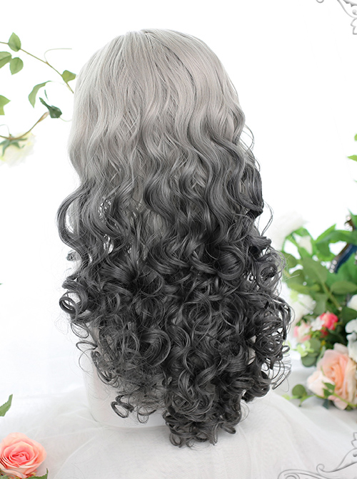 Gradient Centre Parting Wool-curly Long Wig Classic Lolita Wigs