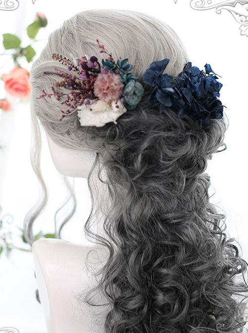 Gradient Centre Parting Wool-curly Long Wig Classic Lolita Wigs