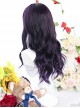 Purple Big Wavy With Cat Ears Long Curly Wig Gothic Lolita Wigs