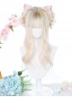 Gentle Golden Long Curly Wig Head Top Multicolor Sweet Lolita Wigs