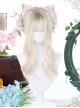 Gentle Golden Long Curly Wig Head Top Multicolor Sweet Lolita Wigs