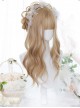 Caramel Golden Gentle Micro-curly Long Curly Wig Classic Lolita Wigs