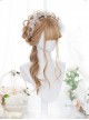 Caramel Golden Gentle Micro-curly Long Curly Wig Classic Lolita Wigs